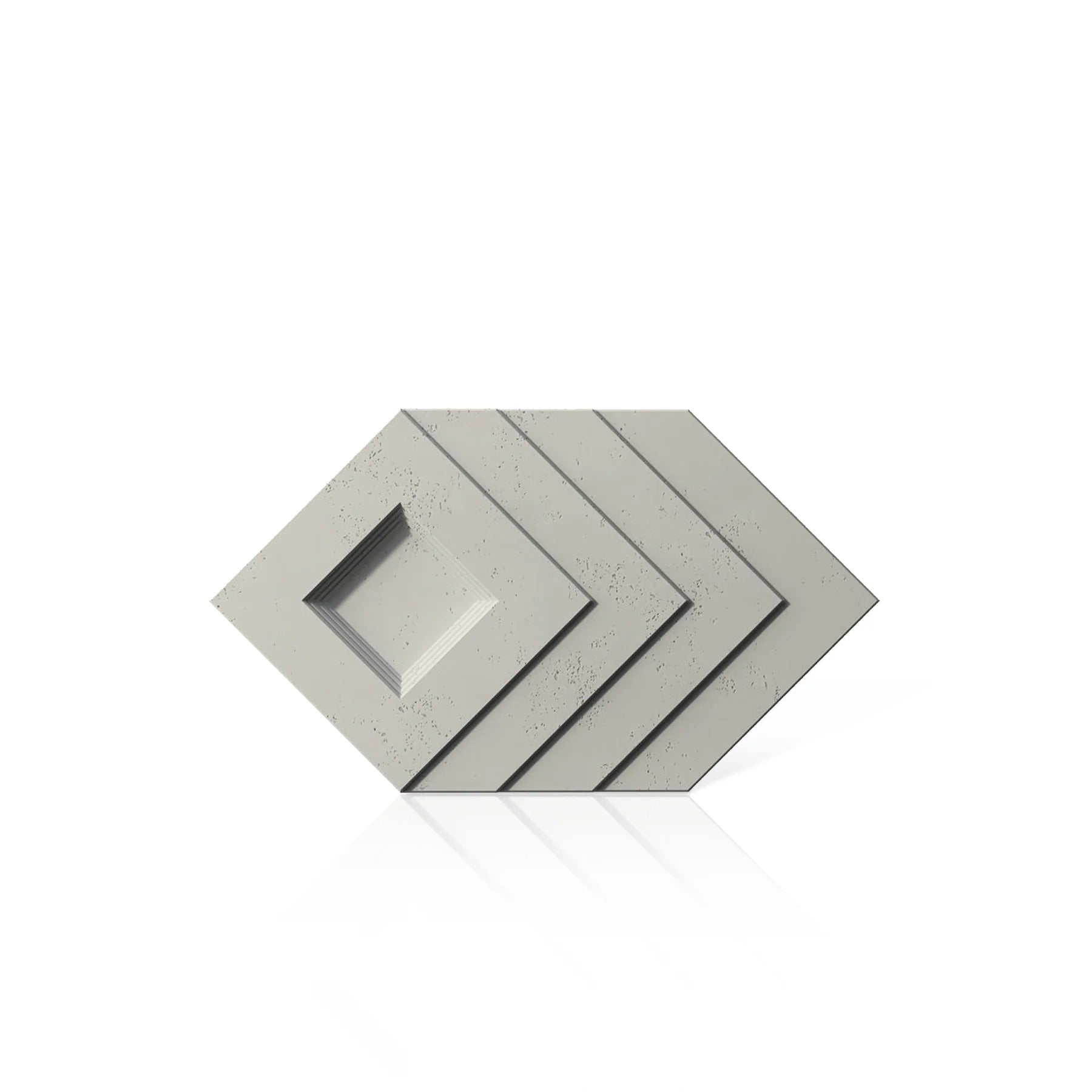 3D Concrete Wall Panels SHADOW colour swatch on white background DecorMania EU