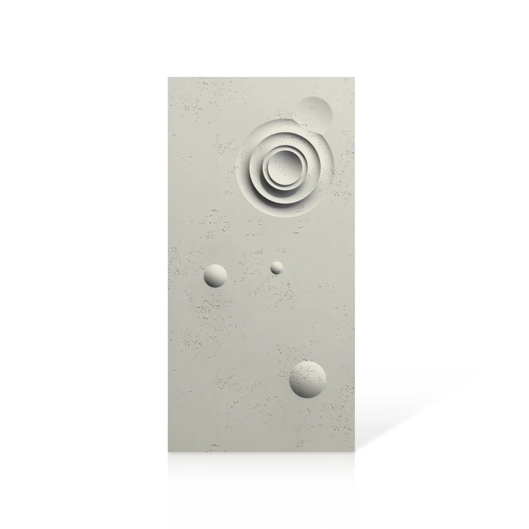 3D Concrete Wall Panels MOONS Models A&B colour swatch on white background DecorMania.eu