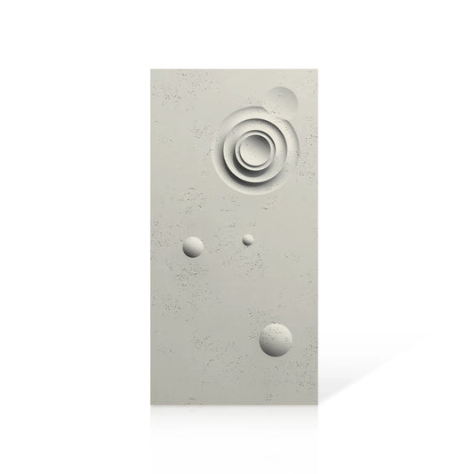 3D Concrete Wall Panels MOONS Models A&B colour swatch on white background DecorMania EU