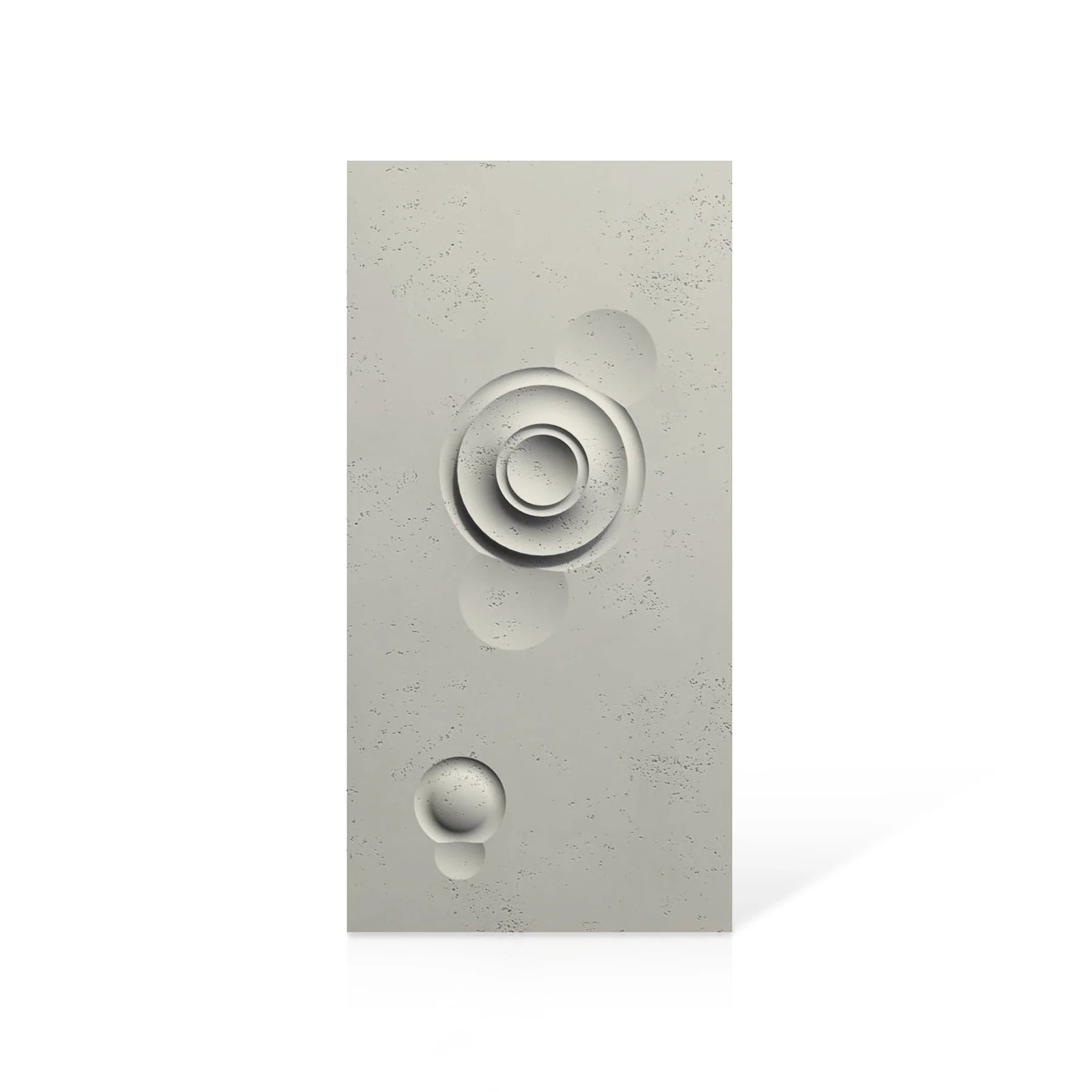 3D Concrete Wall Panels MOONS Models A&B colour swatch on white background DecorMania.eu