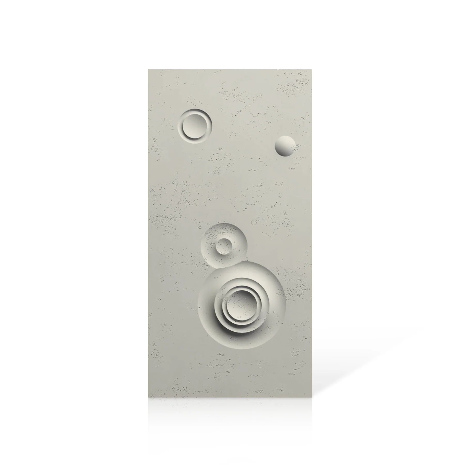 3D Concrete Wall Panels MOONS Models C&D colour swatch on white background DecorMania.eu