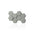 3D Concrete Wall Panels HEXAGON colour swatch on white background DecorMania EU