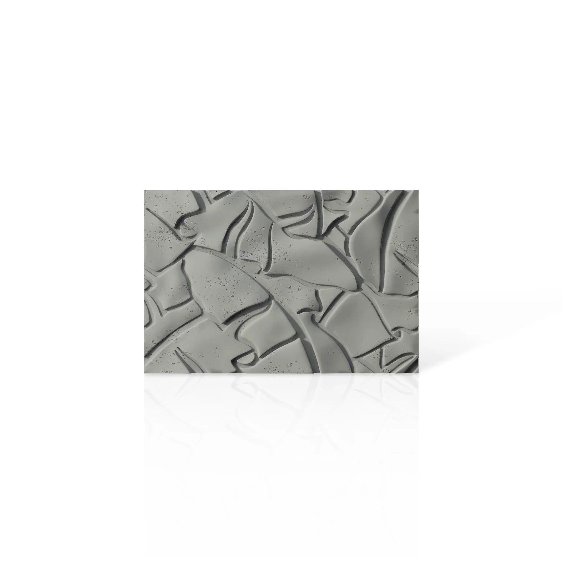 3D Concrete Wall Panels LEAF colour swatch on white background DecorMania.eu