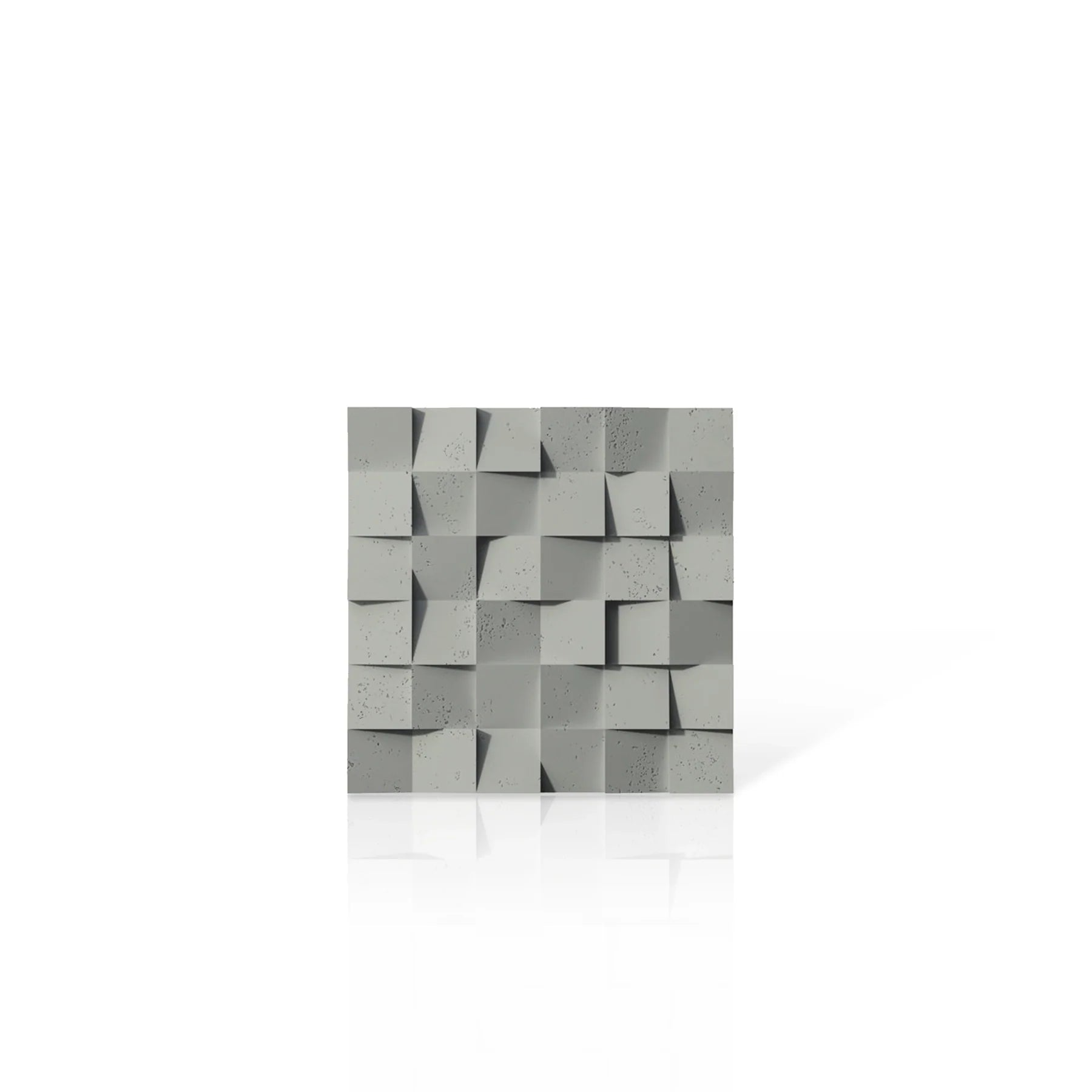 3D Concrete Wall Panels MULTISQUARES colour swatch on white background DecorMania.eu