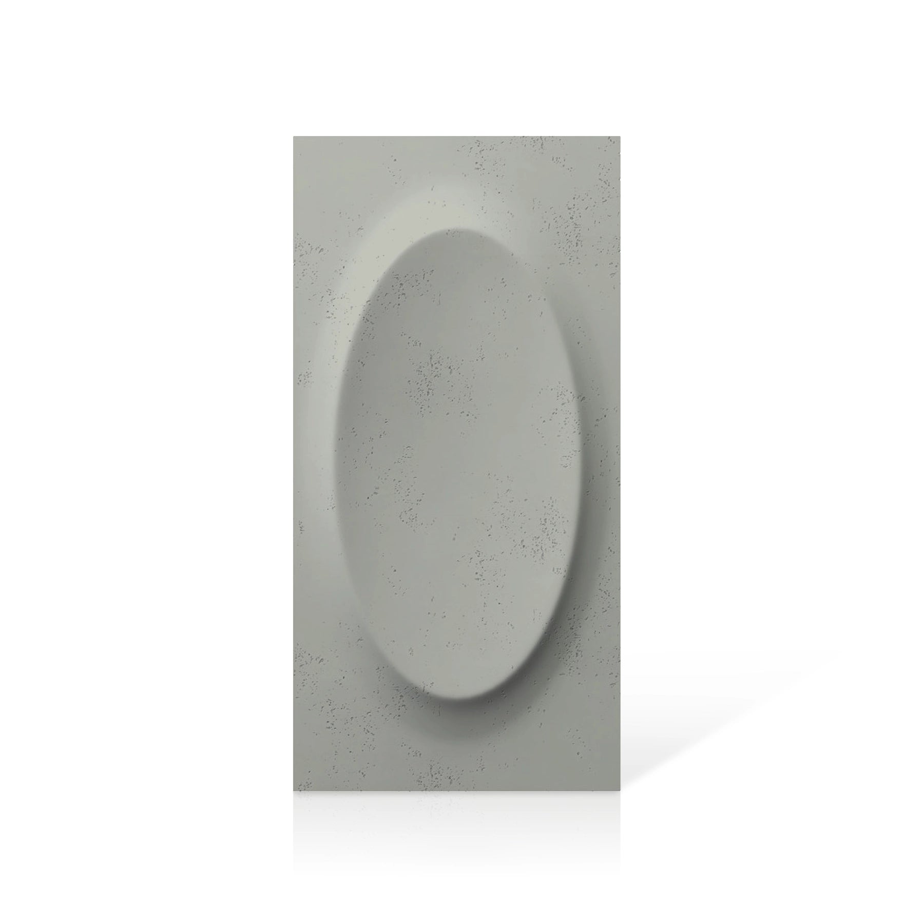 3D Concrete Wall Panels OVAL colour swatch on white background DecorMania.eu