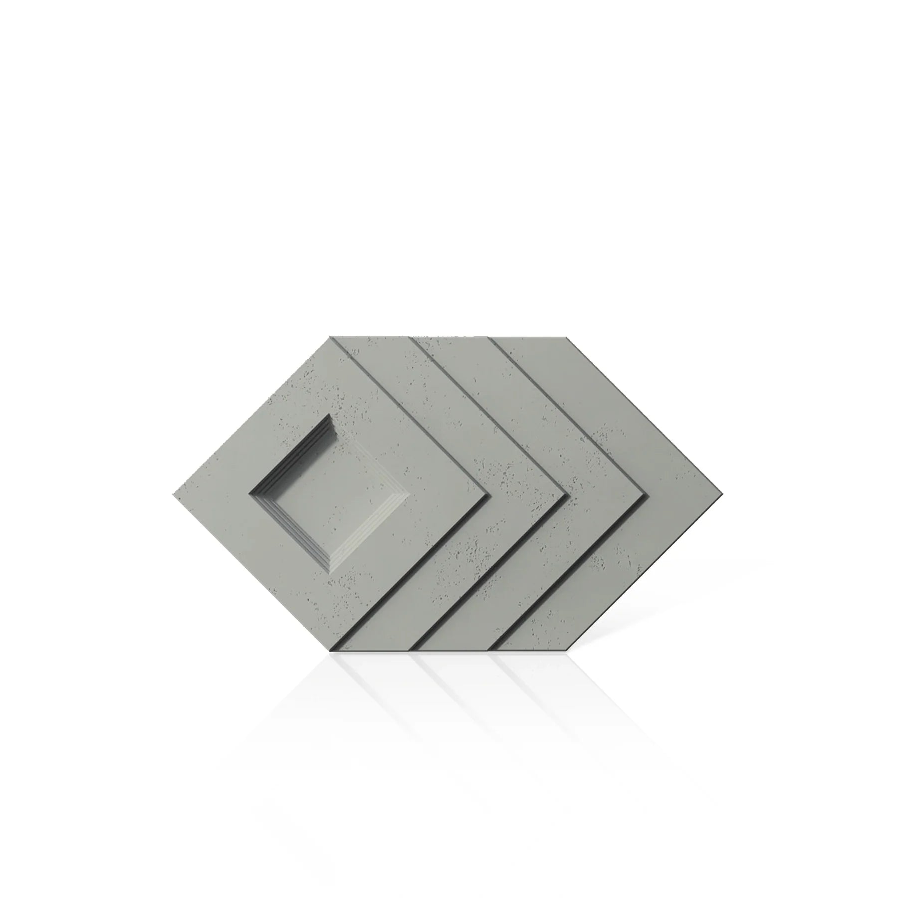 3D Concrete Wall Panels SHADOW colour swatch on white background DecorMania.eu