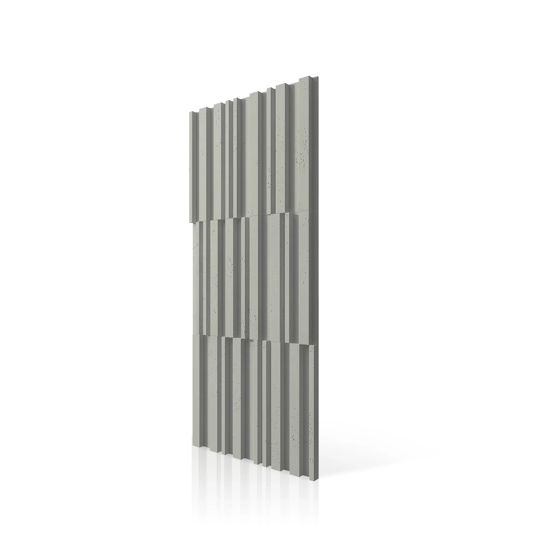 3D Concrete Wall Panels RIFT MIXED colour swatch on white background DecorMania.eu