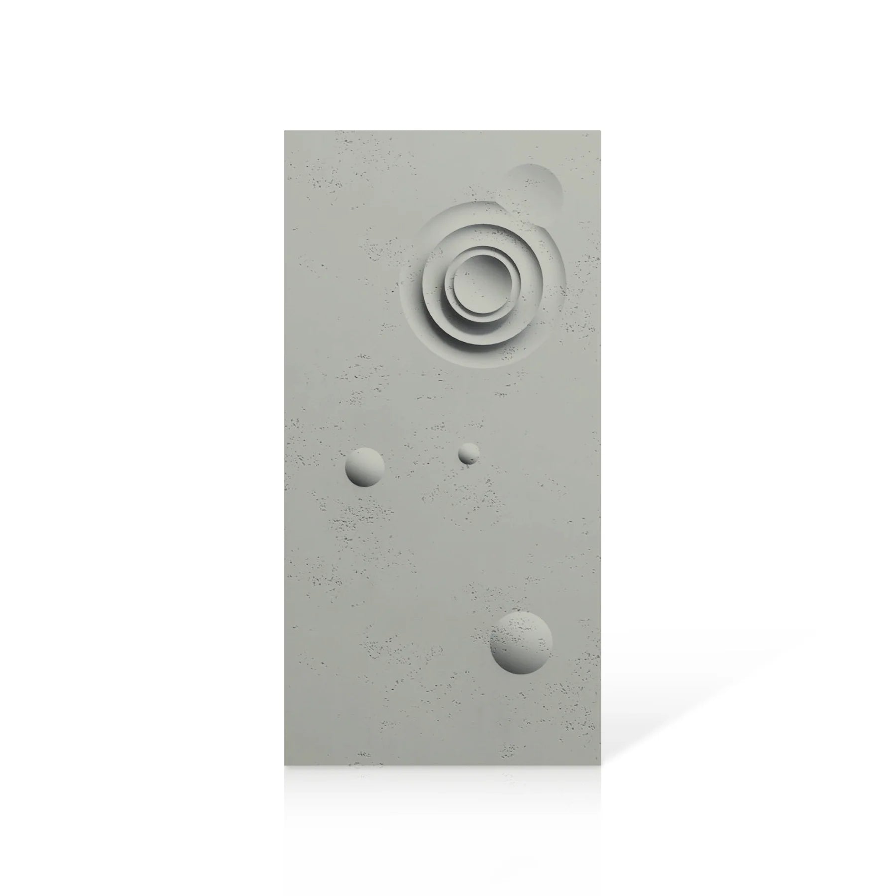 3D Concrete Wall Panels MOONS Models A&B colour swatch on white background DecorMania.eu