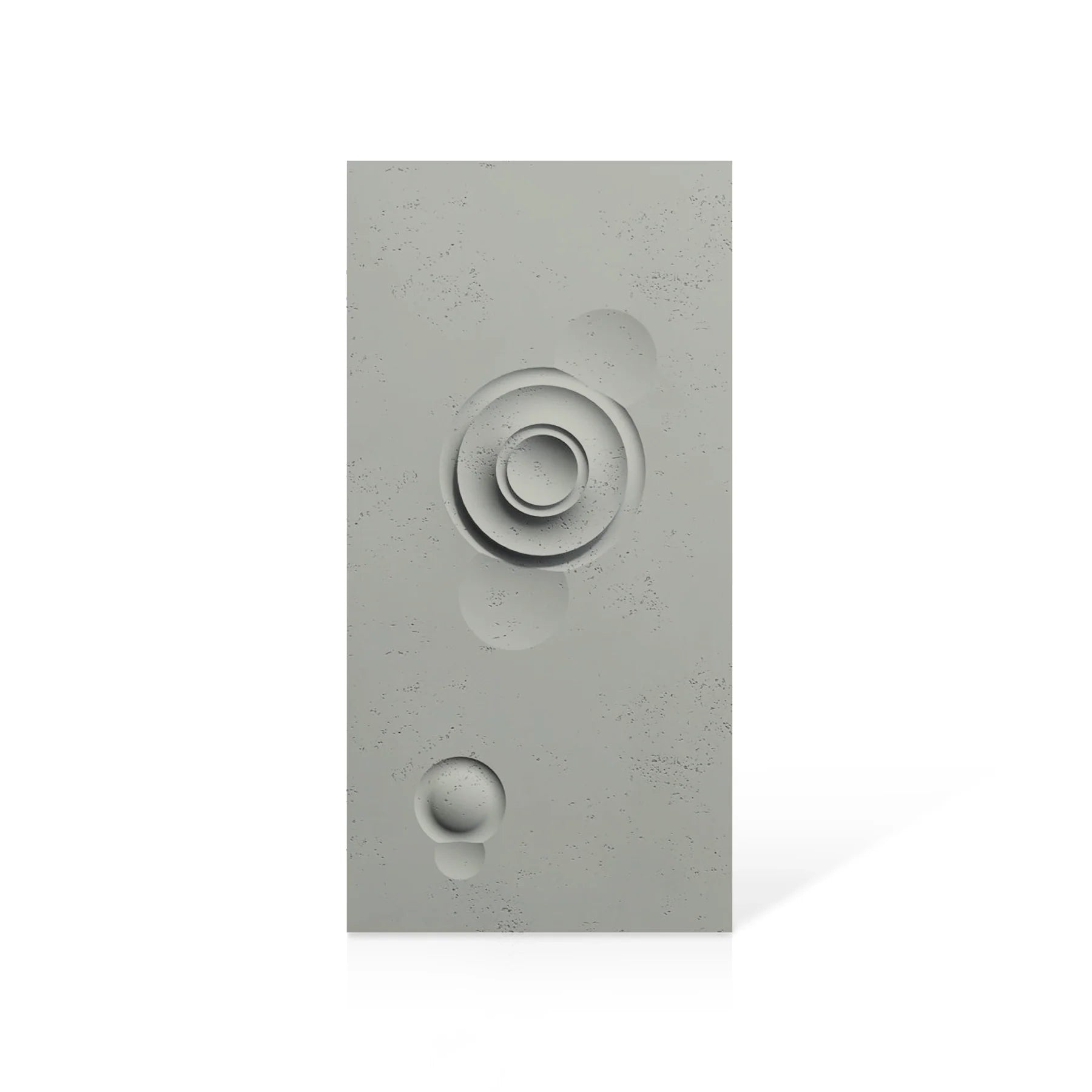 3D Concrete Wall Panels MOONS Models A&B colour swatch on white background DecorMania.eu