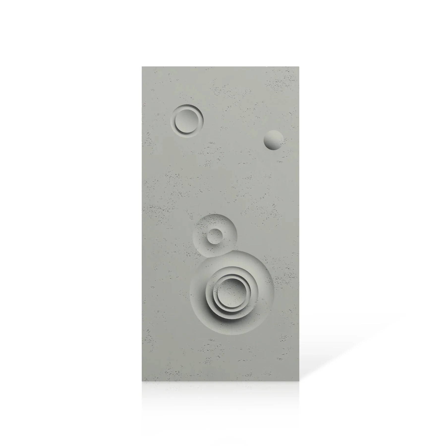 3D Concrete Wall Panels MOONS Models C&D colour swatch on white background DecorMania.eu