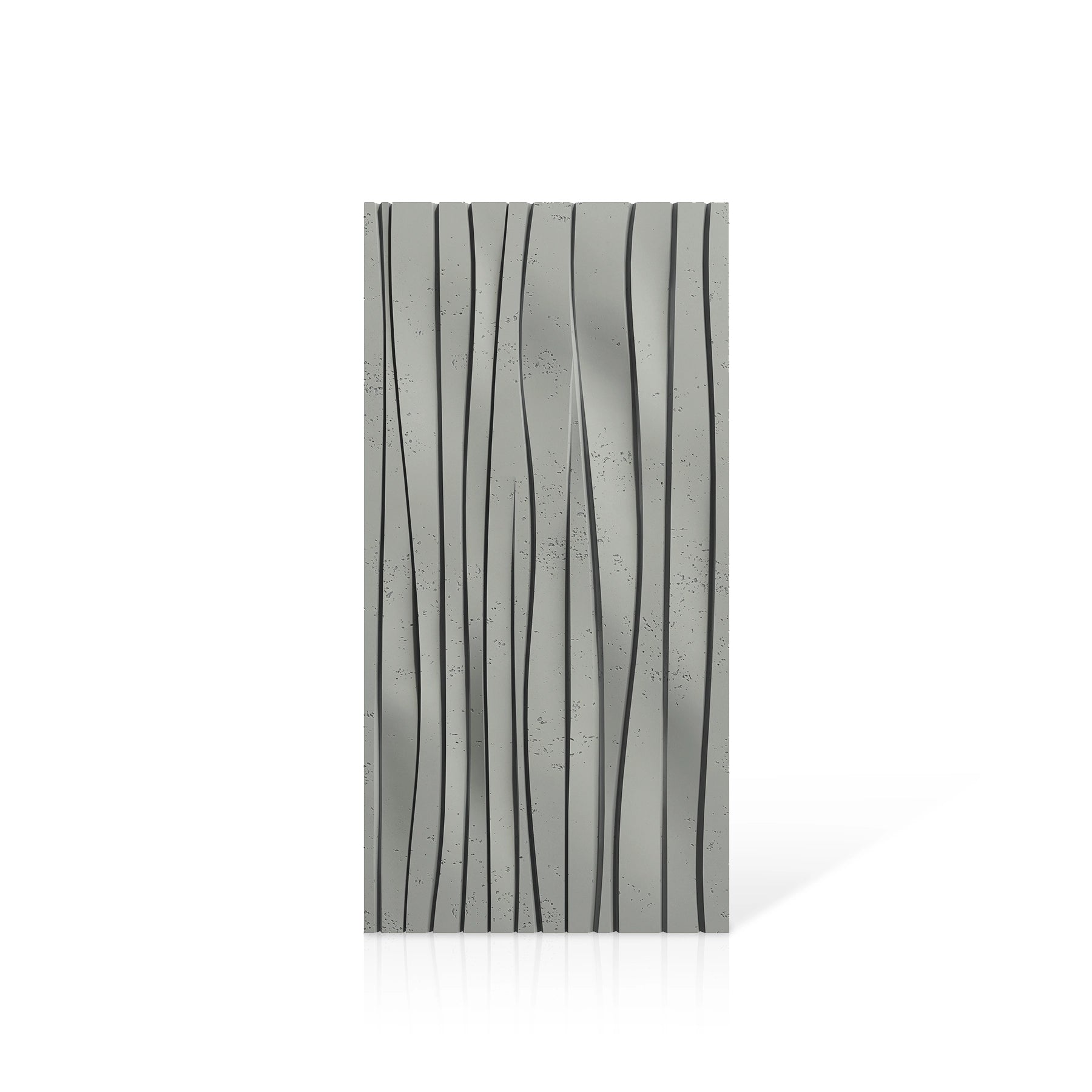 3D Concrete Wall Panels WAVES colour swatch on white background DecorMania.eu
