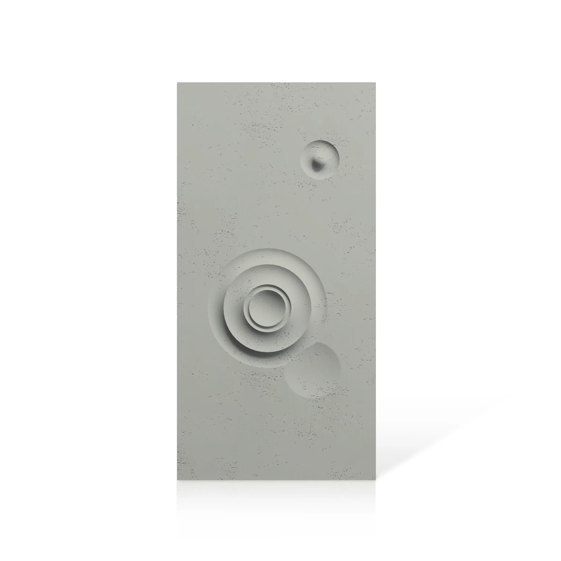 3D Concrete Wall Panels MOONS Models C&D colour swatch on white background DecorMania.eu