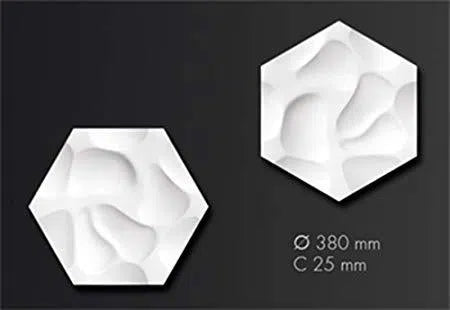 CORAL Polyurethane Wall Art Panel on grey background DecorMania.eu