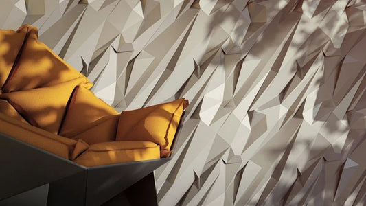 CRUSHED ROCK Gypsum 3D Wall Panels accent wall DecorMania.eu