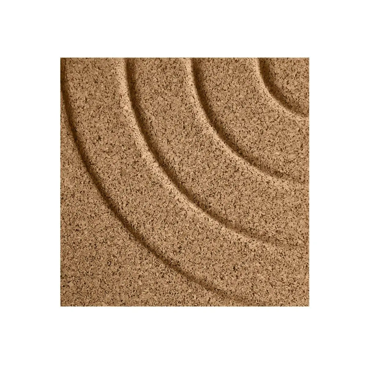 CURVES 3D Cork Acoustic Wall Panels - box of 4 on white background DecorMania.eu