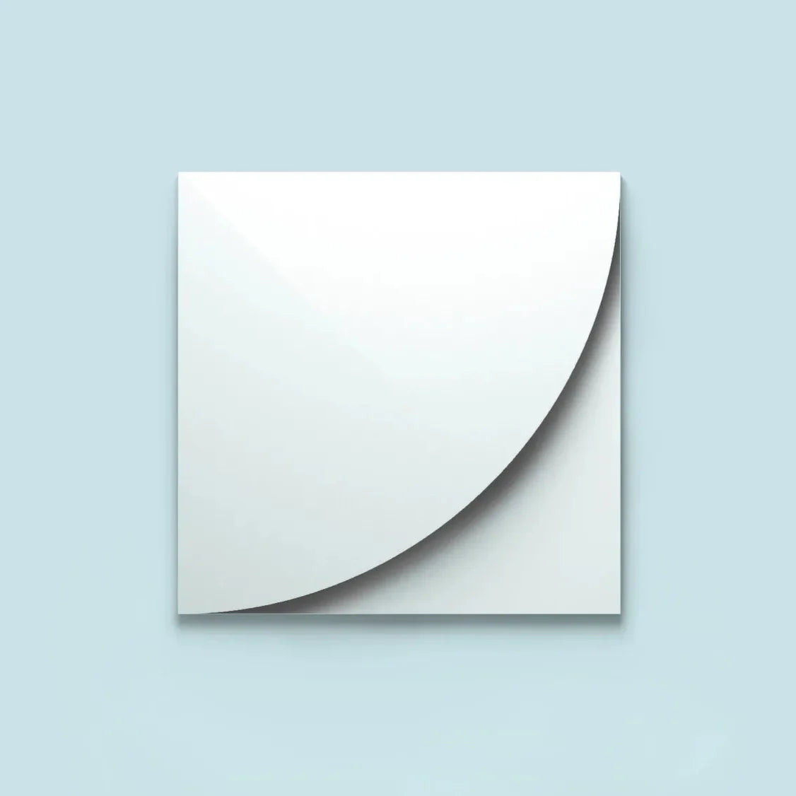 CURVE 3D Polyurethane Wall Art Panel on light blue background Decormania.eu