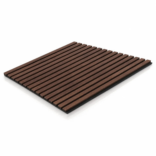 Chestnut Wood Slat Wall Panelling 60 x 60 cm panel