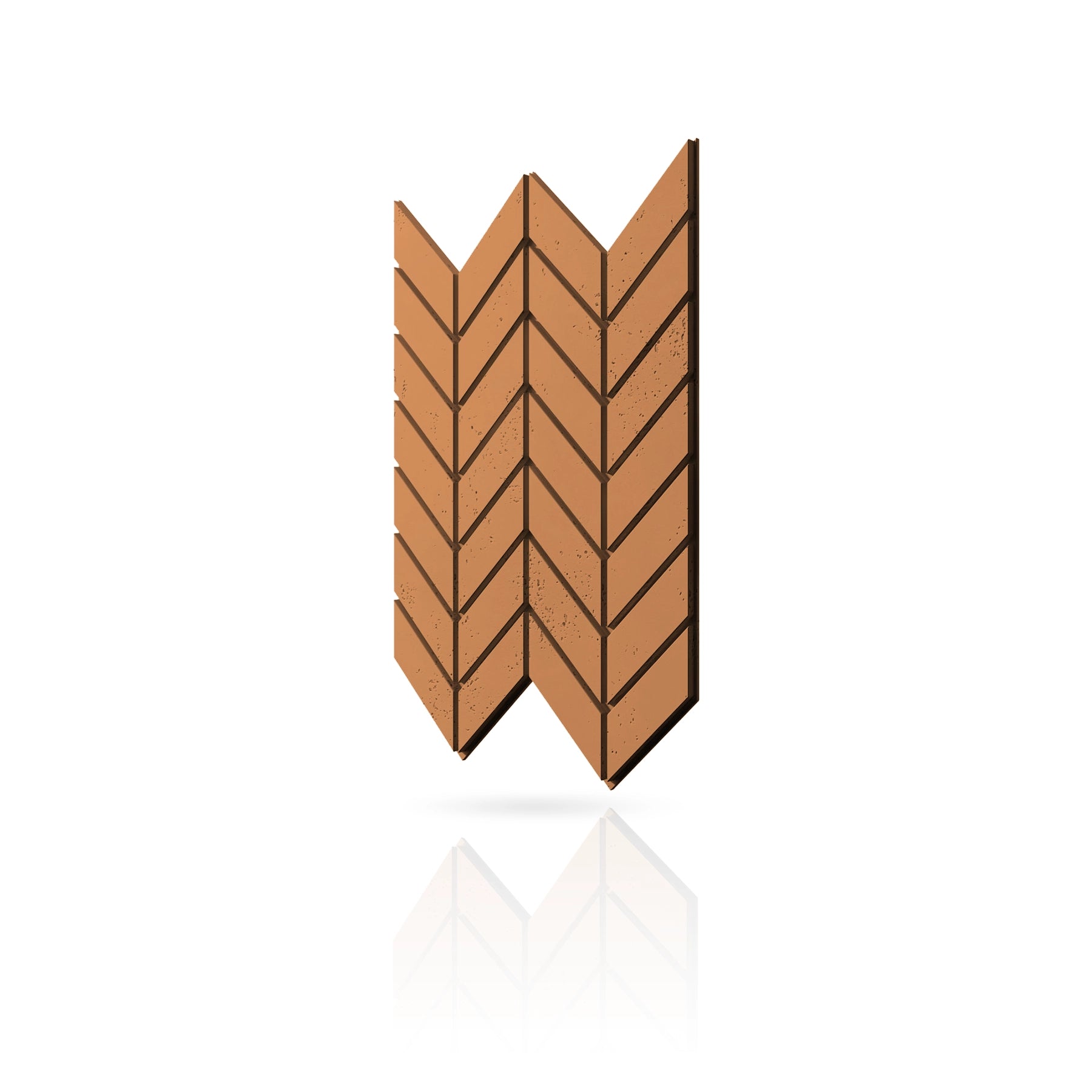 Concrete Cladding - HERRINGBONE M Wall Panels colour swatch on white background DecorMania.eu