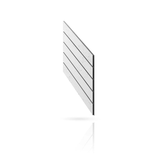 Concrete Cladding - HERRINGBONE PART Wall Panels colour swatch on white background DecorMania eu