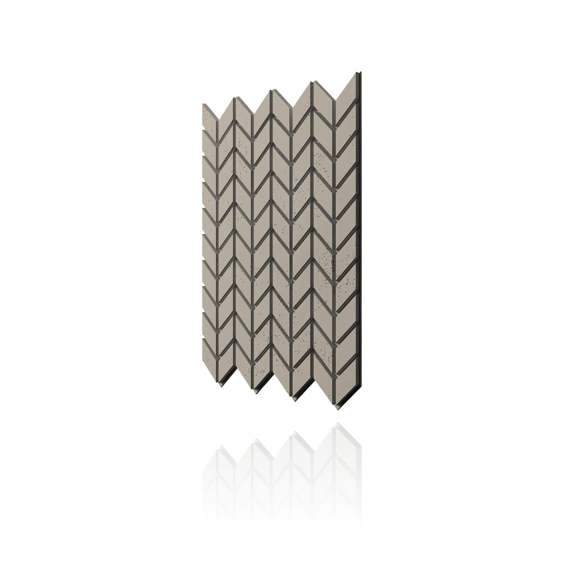 Concrete Cladding - HERRINGBONE S Wall Panels colour swatch on white background DecorMania eu