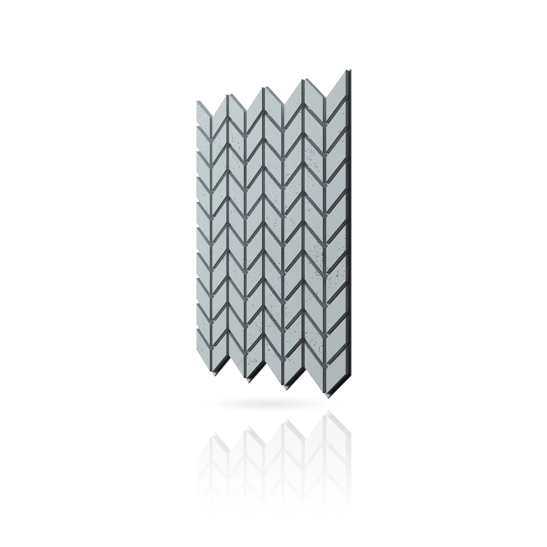 Concrete Cladding - HERRINGBONE S Wall Panels colour swatch on white background DecorMania eu