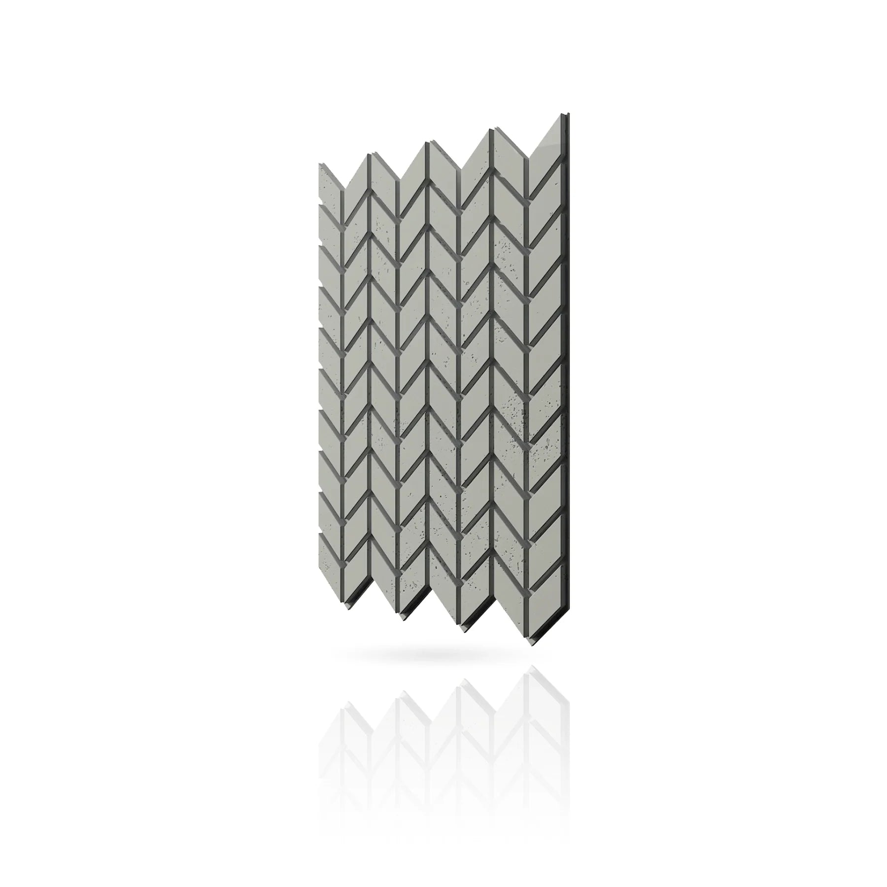 Concrete Cladding - HERRINGBONE S Wall Panels colour swatch on white background DecorMania eu