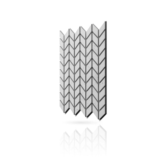 Concrete Cladding - HERRINGBONE S Wall Panels colour swatch on white background DecorMania eu