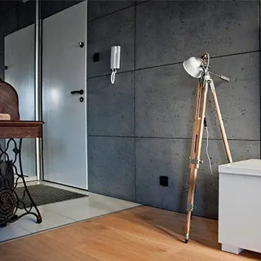 Concrete Wall Panel INTERIOR - 100 x 50 cm -  in a modern hallway | DecorMania eu