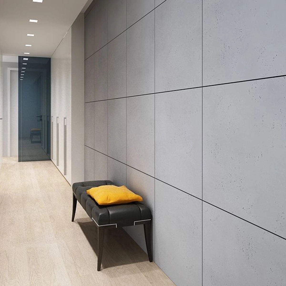 Concrete Wall Panel on interior wall decormania 