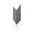 Concrete Cladding HERRINGBONE BOLD Wall Panels Dark Grey S96 colour on white background DecorMania.eu