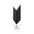 Concrete Cladding HERRINGBONE L REVERS Wall Panels Black B15 colour on white background DecorMania.eu