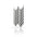 Concrete Cladding HERRINGBONE M REVERS Wall Panels Grey S51 colour on white background DecorMania.eu