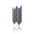 Concrete Cladding HERRINGBONE M REVERS Wall Panels Dark Grey S96 colour on white background DecorMania.eu