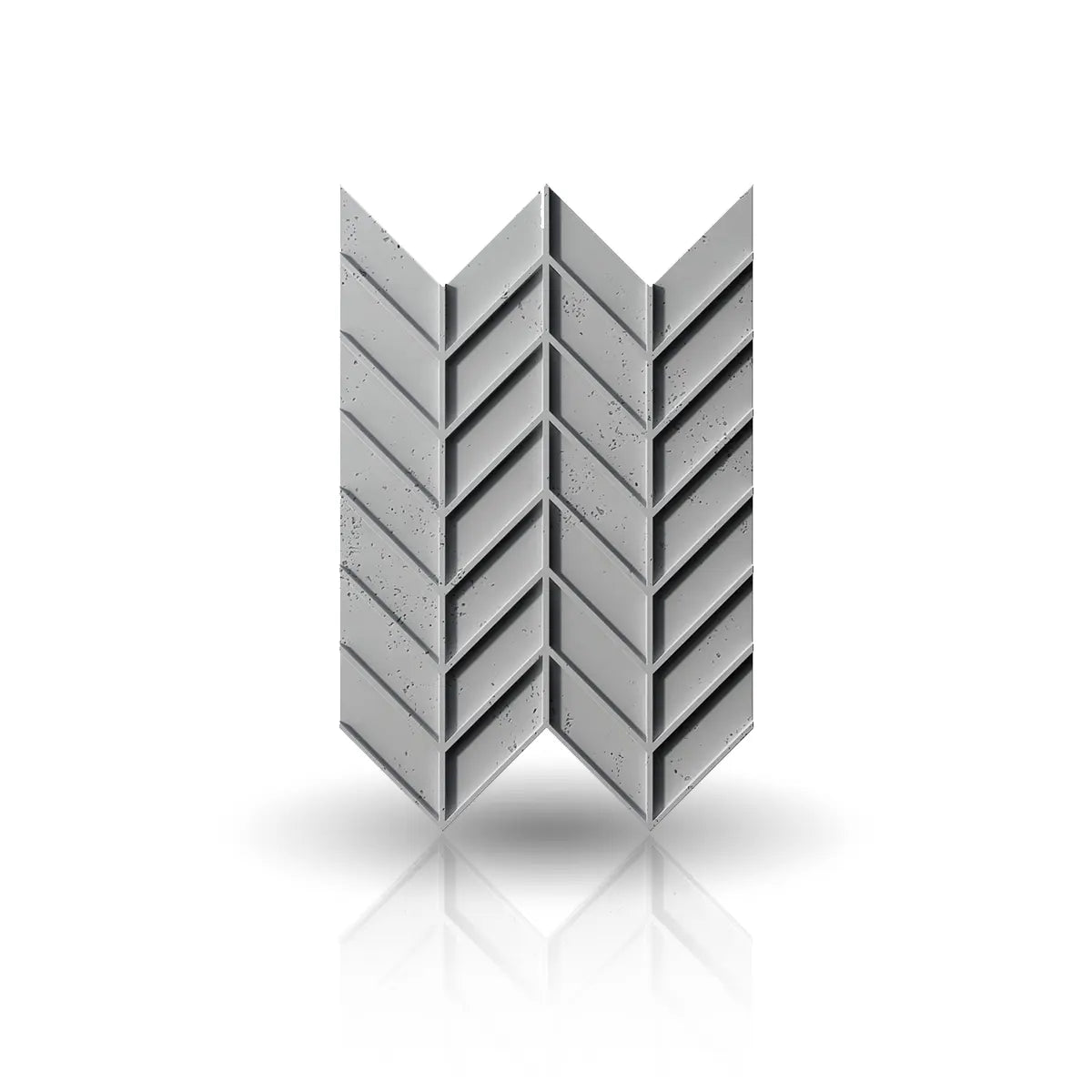 Concrete Cladding HERRINGBONE M front view REVERS Wall Panels DecorMania.eu
