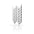 Concrete Cladding HERRINGBONE M Wall Panels White BS colour on white background DecorMania.eu