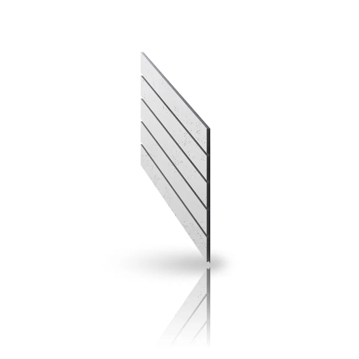 Concrete Cladding HERRINGBONE PART Wall Panels colour B0 on white background DecorMania.eu