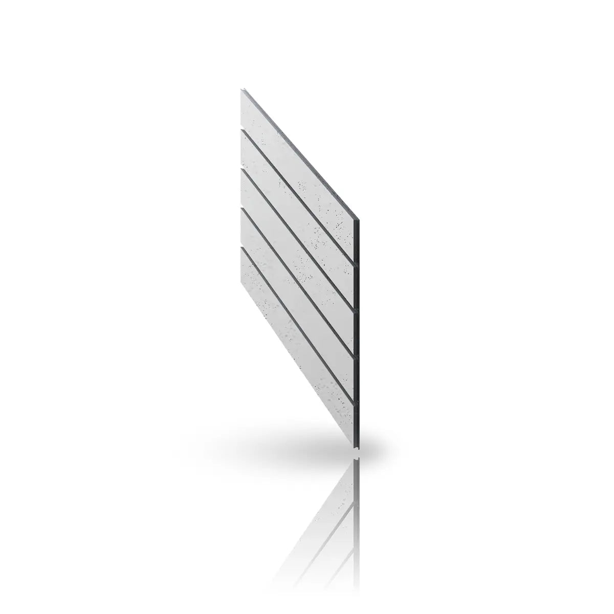 Concrete Cladding HERRINGBONE PART Wall Panels colour B1 on white background DecorMania.eu