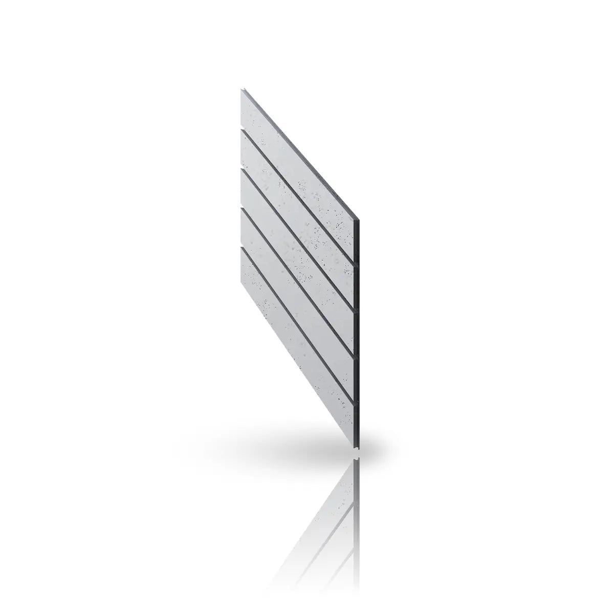 Concrete Cladding HERRINGBONE PART Wall Panels colour S50 on white background DecorMania.eu