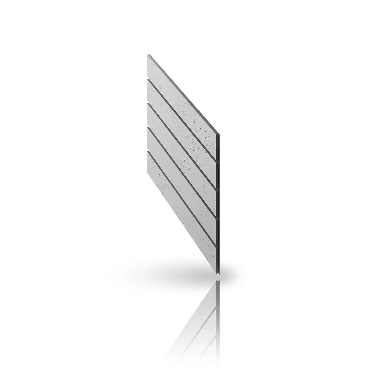 Concrete Cladding HERRINGBONE PART Wall Panels colour S51 on white background DecorMania.eu