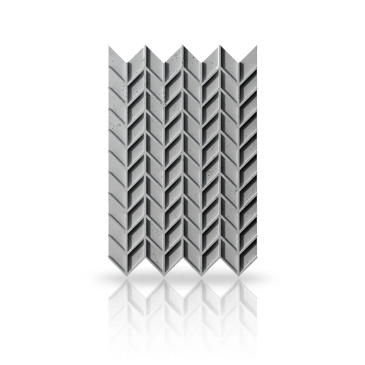 Concrete Cladding HERRINGBONE S REVERS Wall Panels front view DecorMania.eu