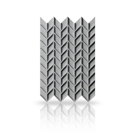 Concrete Cladding HERRINGBONE S REVERS Wall Panels front view DecorMania.eu
