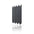 Concrete Cladding HERRINGBONE S Wall Panels Anthracite B8 colour on white background DecorMania.eu