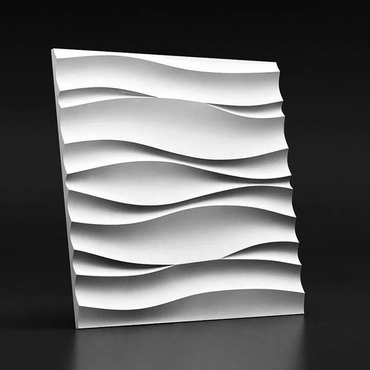 DESERT SAND Gypsum 3D Wall Panels on black background DecorMania.eu