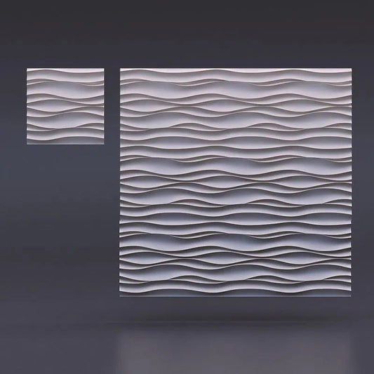 DESERT SAND Gypsum 3D Wall Panels on grey colour background DecorMania.eu