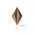 DIAMOND LINE 3D Cork Acoustic Wall Panels single piece on white background DecorMania.eu