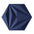 DIAMOND LINE 3D Cork Acoustic Wall Panels on white background DEEP BLUE DecorMania.eu
