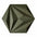 DIAMOND LINE 3D Cork Acoustic Wall Panels on white background DARK GREEN DecorMania.eu