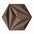 DIAMOND LINE 3D Cork Acoustic Wall Panels on white background BROWN DecorMania.eu
