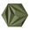 DIAMOND LINE 3D Cork Acoustic Wall Panels on white background GREEN DecorMania.eu