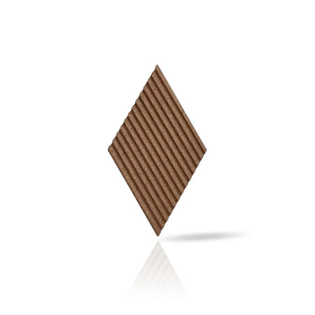 DIAMOND STRIPE 3D Cork Acoustic Wall Panels single piece on white background DecorMania.eu